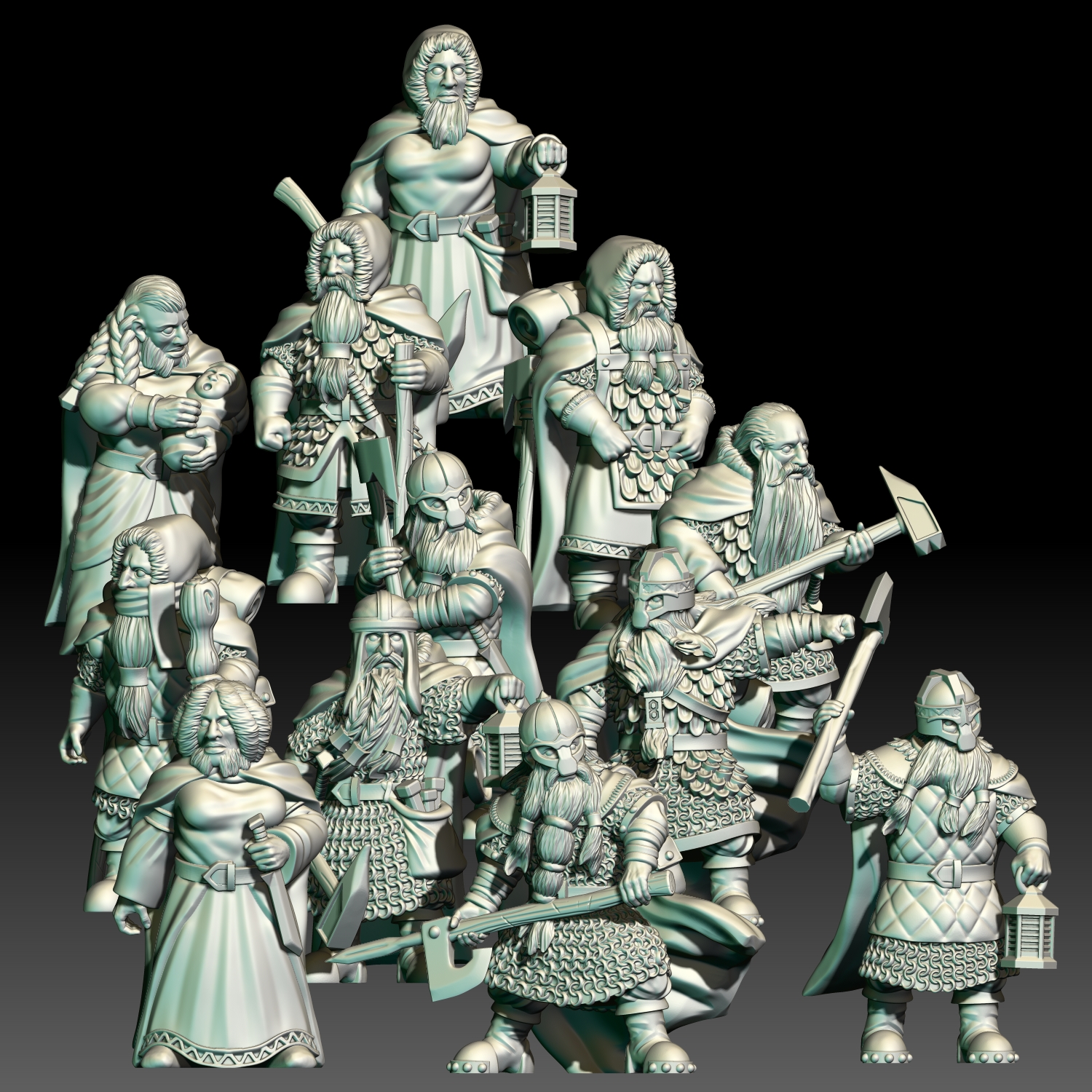 KZKMINIS - 2024 - October Release - Dwarven Travelers and Werewolves hunters